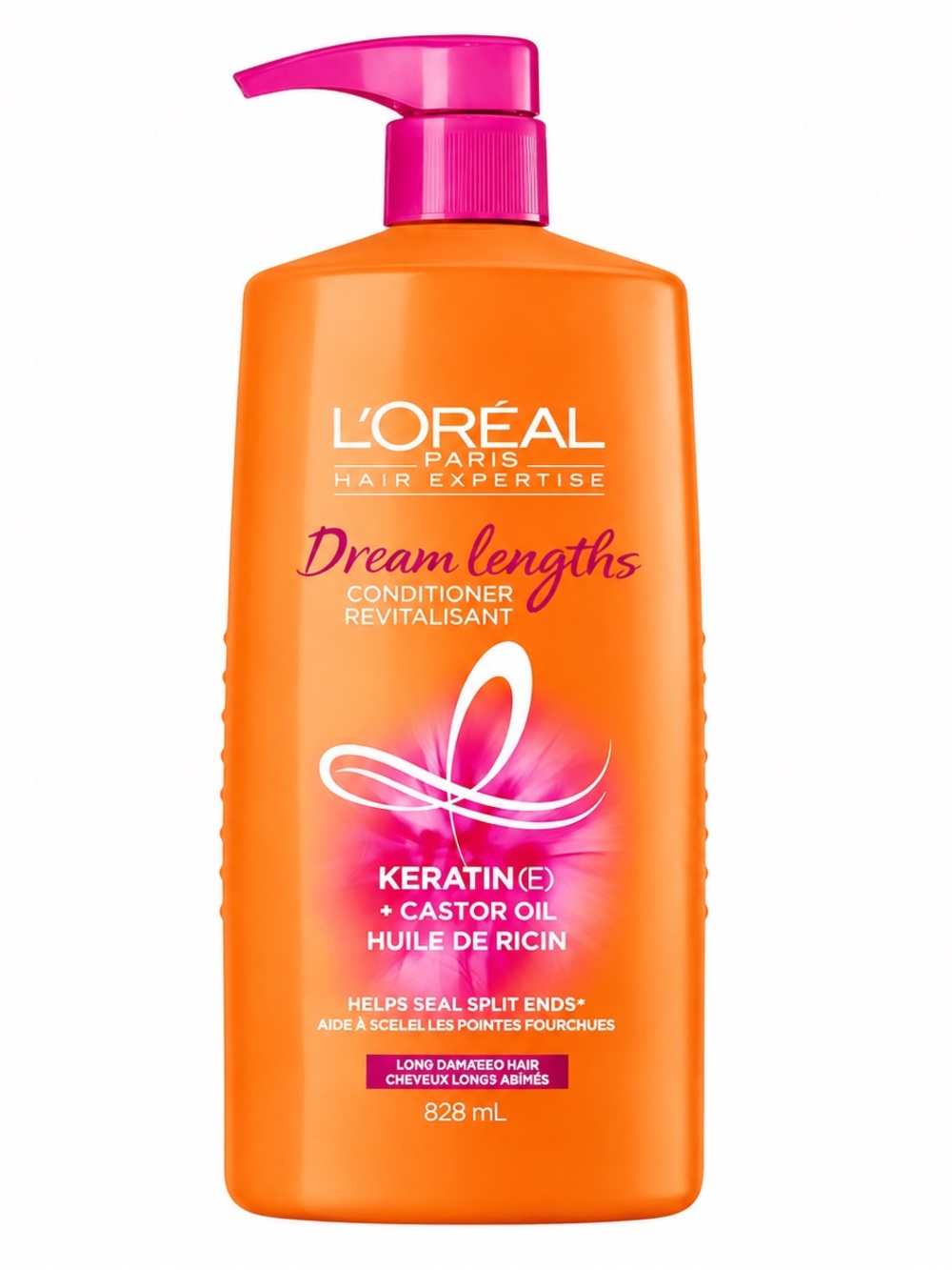 L’ORÉAL DREAM LENGTHS CONDITIONER W/ KERATIN (E) + CASTOR OIL 828ML - BRAND NEW